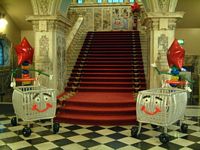 balloons city hall staircase