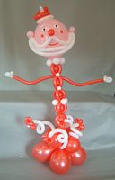 balloon garden santa