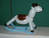 balloon rocking horse