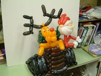 balloon santa's chimney