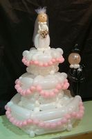 balloon wedding cake